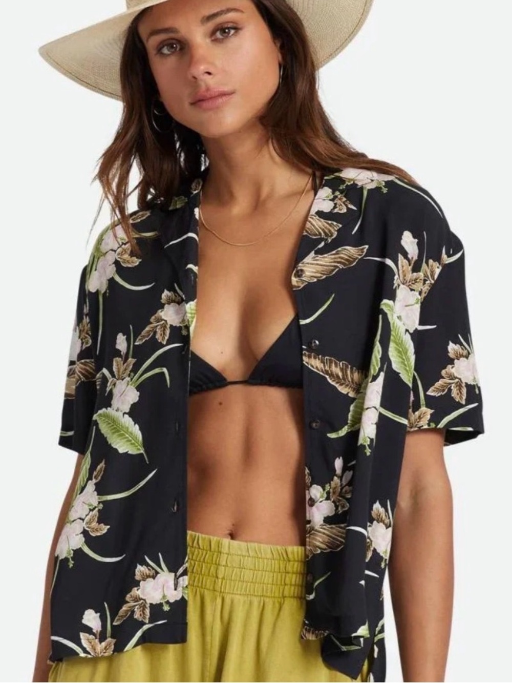 Brixton women’s Bunker Paradise shirt SZ S